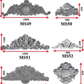 Mẫu phù điêu hoa văn trang trí 7